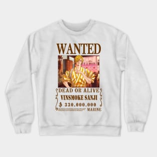 Vinsmoke Sanji One Piece Wanted Crewneck Sweatshirt